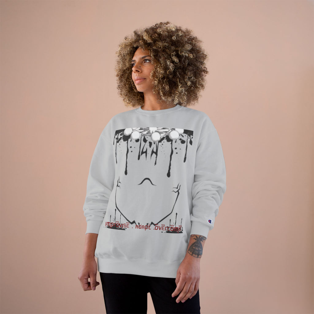 Shrine Champion Sweatshirt — Coy Spiral Script Graphic Crewneck