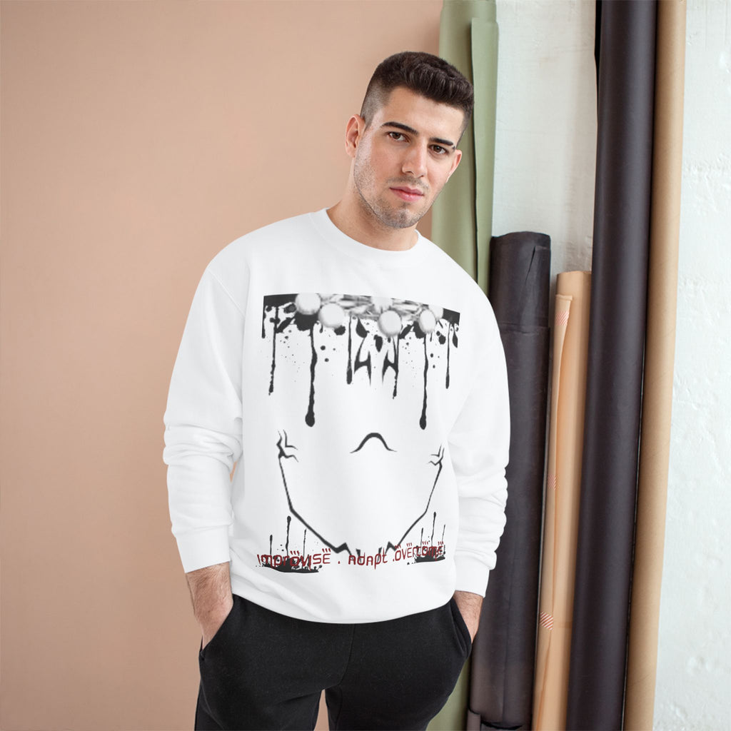 Shrine Champion Sweatshirt — Coy Spiral Script Graphic Crewneck