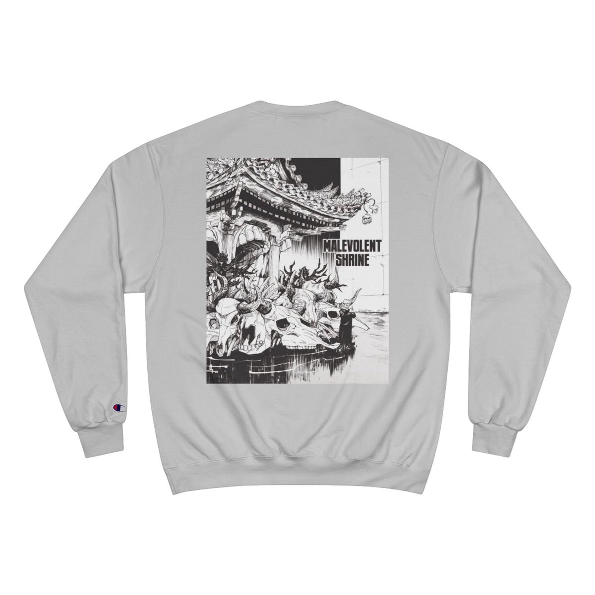 Shrine Champion Sweatshirt — Coy Spiral Script Graphic Crewneck