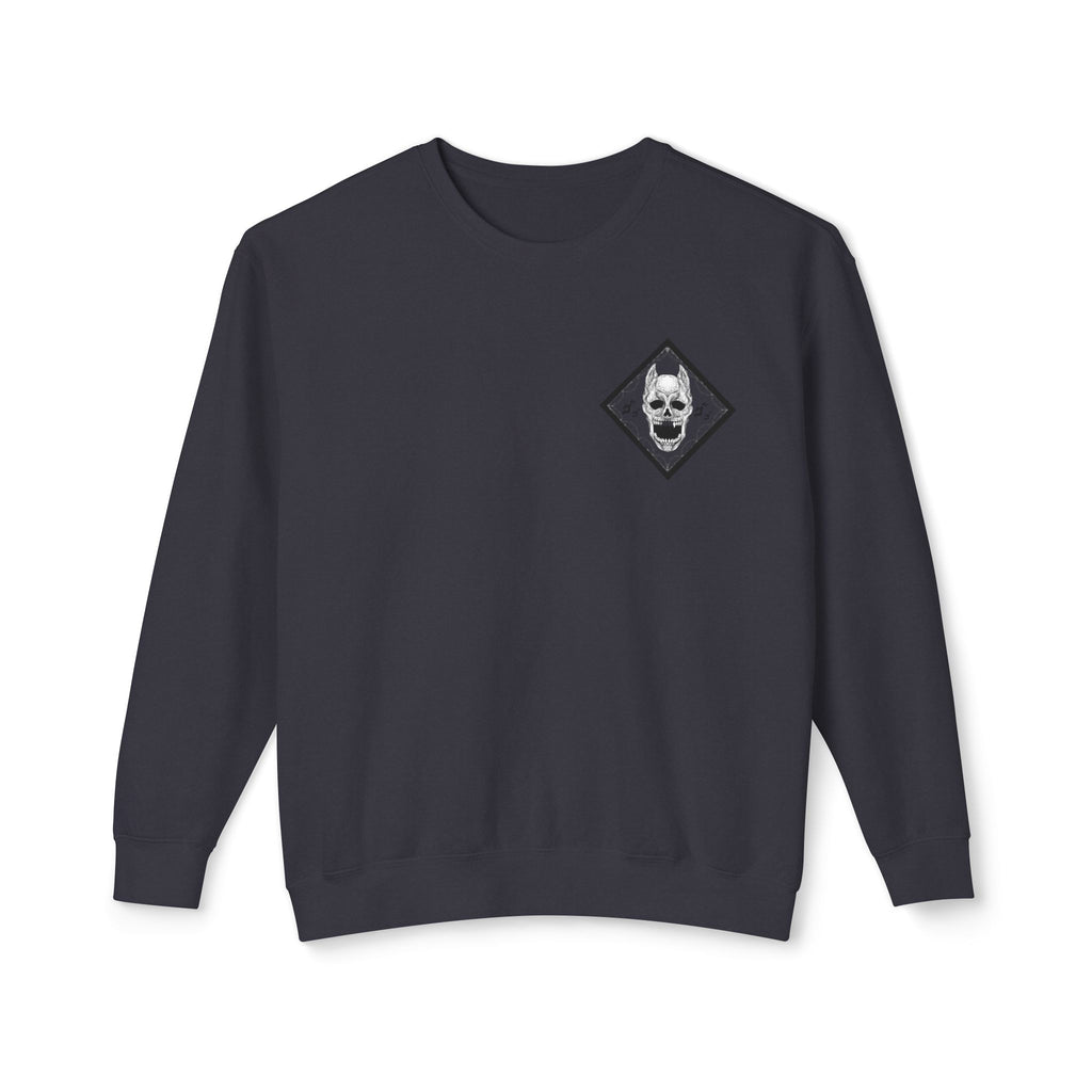 Killer Queen Crewneck Sweatshirt — Minimal Gothic Chest Graphic