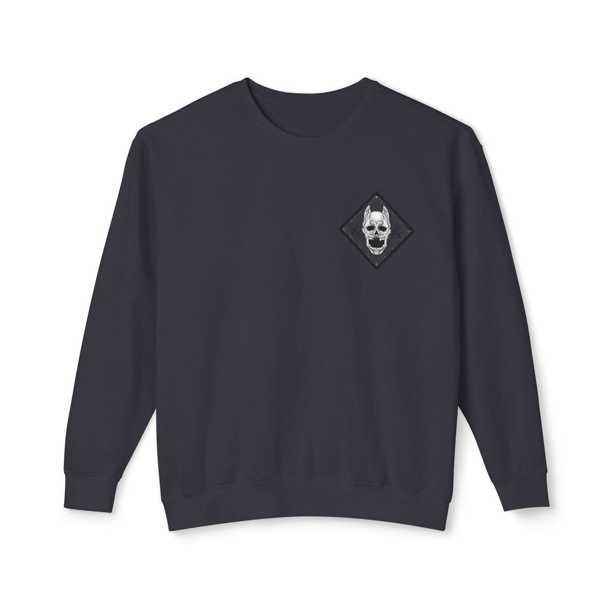 Killer Queen Crewneck Sweatshirt — Minimal Gothic Chest Graphic