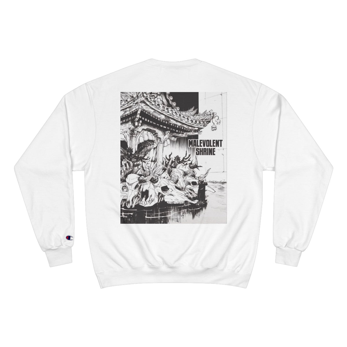 Shrine Champion Sweatshirt — Coy Spiral Script Graphic Crewneck
