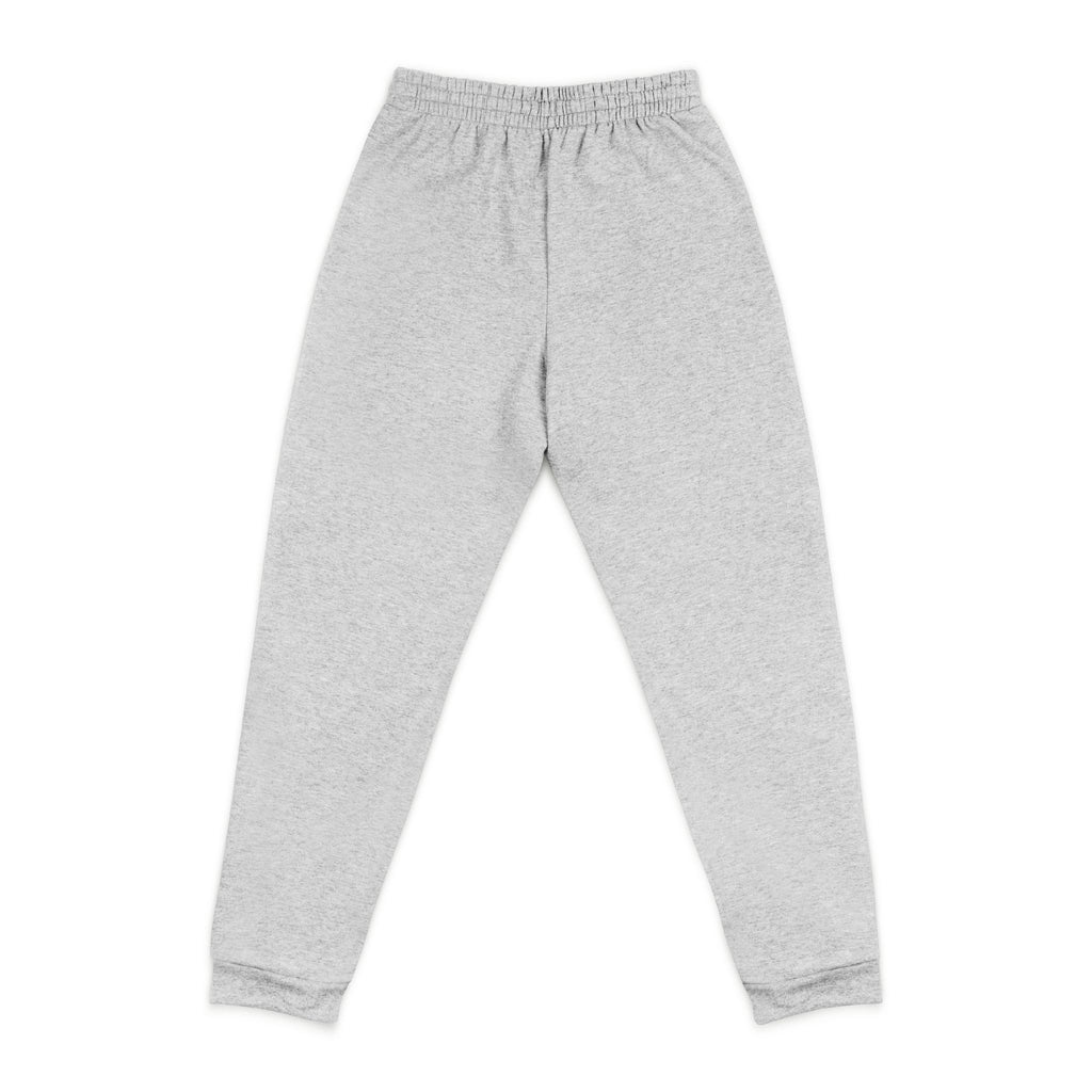 Embroidered Minimalist Joggers — Small Floral Script Accent