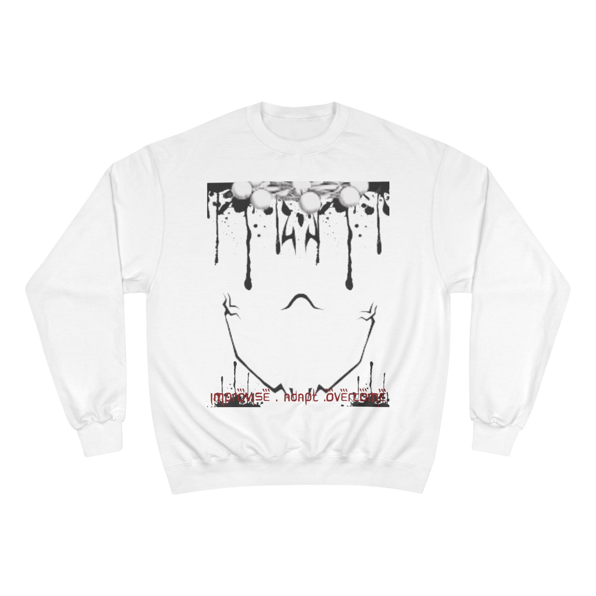 Shrine Champion Sweatshirt — Coy Spiral Script Graphic Crewneck