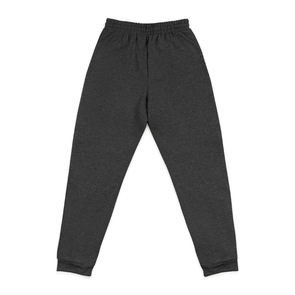 Embroidered Minimalist Joggers — Small Floral Script Accent