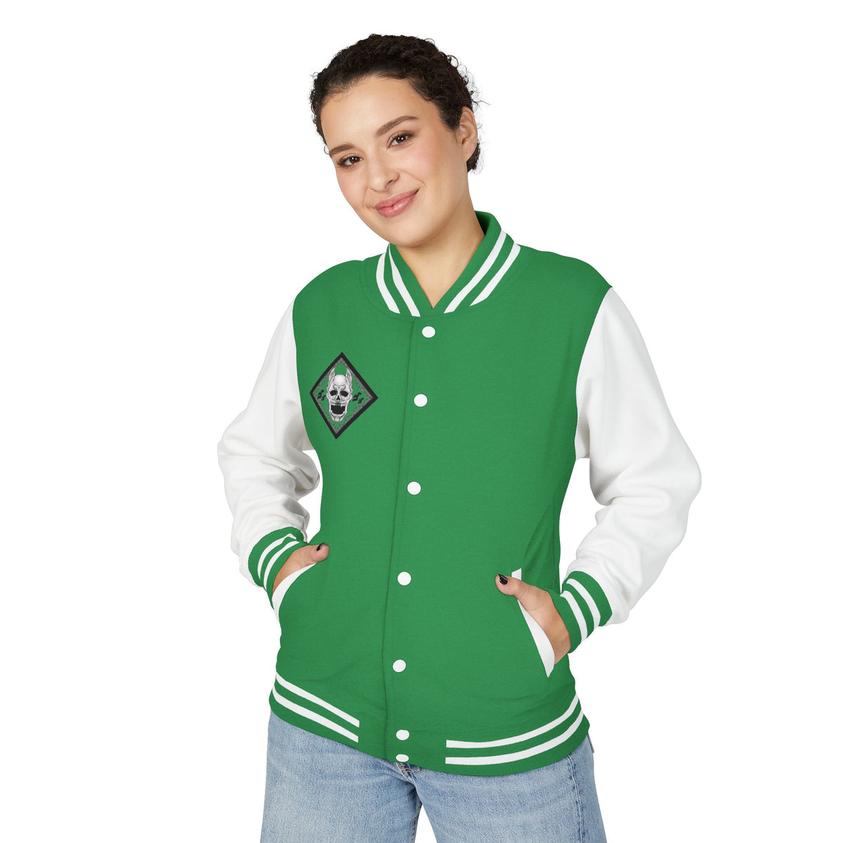 Skull Crest Letterman Jacket