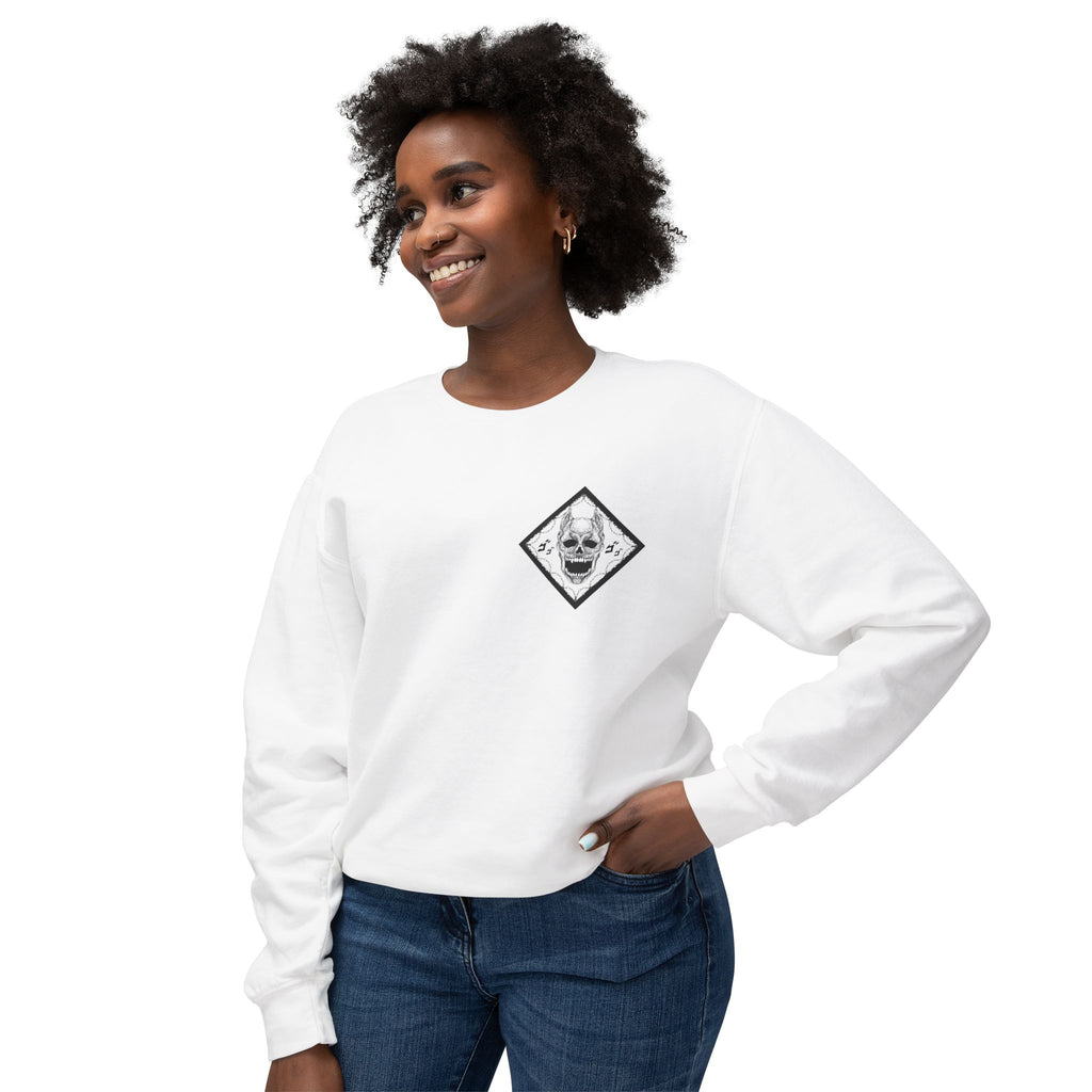 Killer Queen Crewneck Sweatshirt — Minimal Gothic Chest Graphic