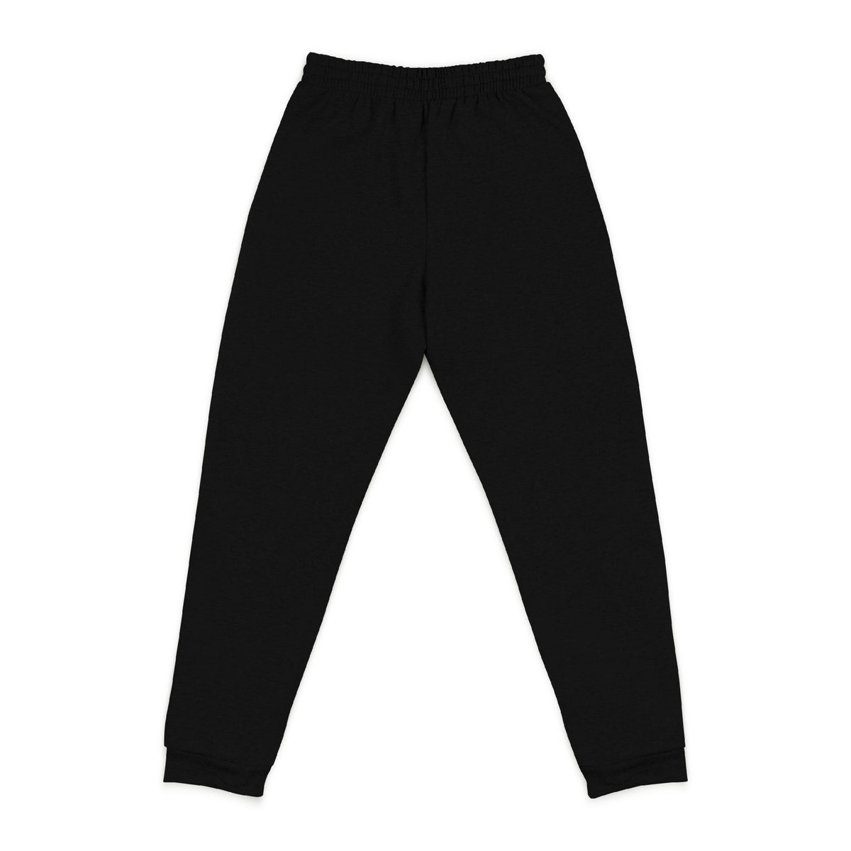 Embroidered Minimalist Joggers — Small Floral Script Accent