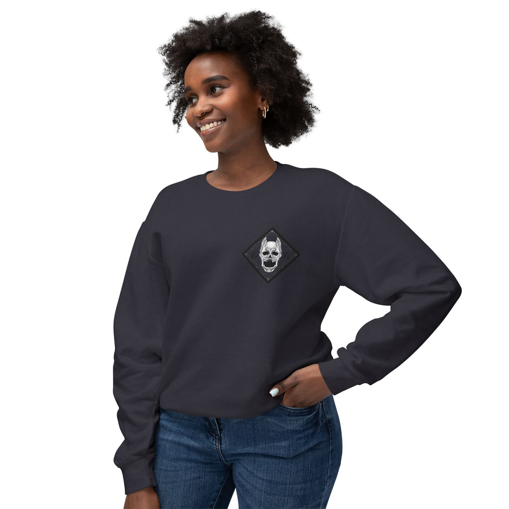 Killer Queen Crewneck Sweatshirt — Minimal Gothic Chest Graphic