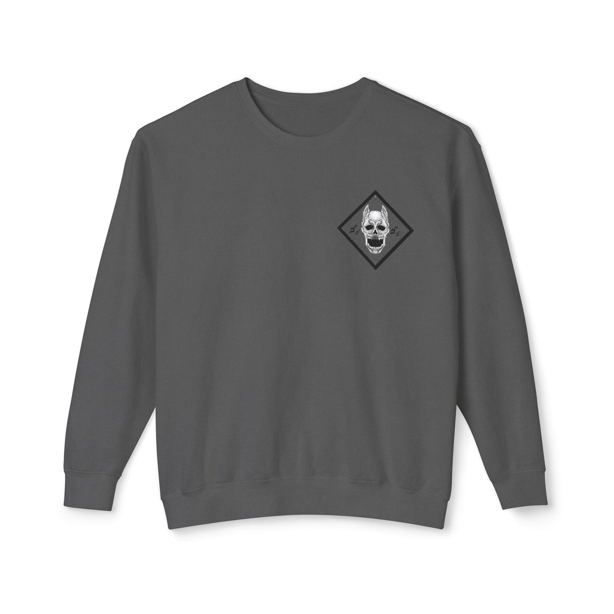 Killer Queen Crewneck Sweatshirt — Minimal Gothic Chest Graphic