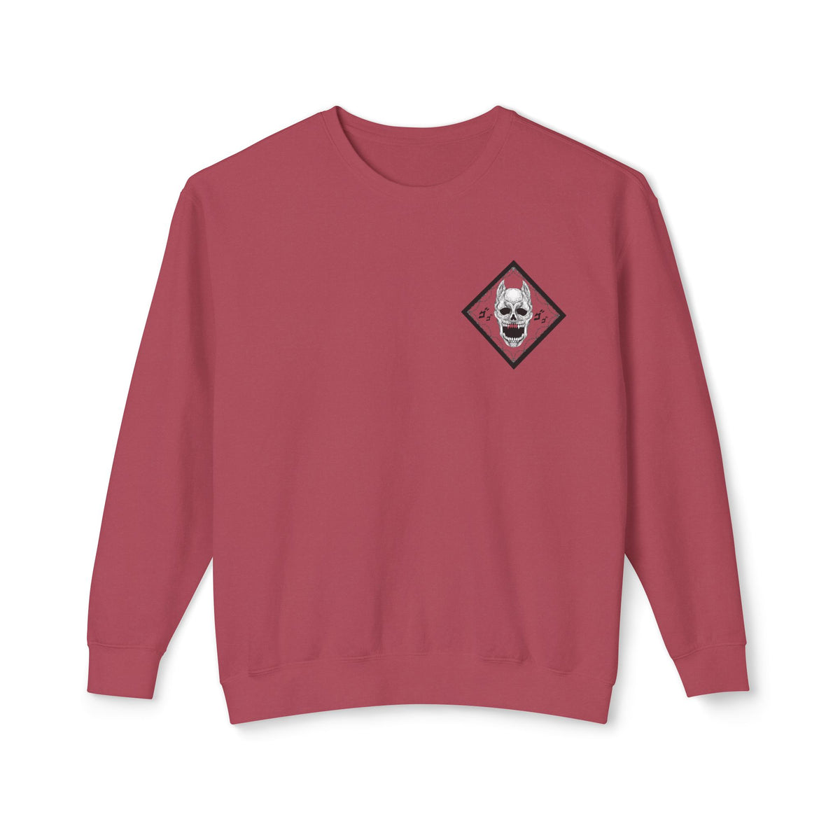 Killer Queen Crewneck Sweatshirt — Minimal Gothic Chest Graphic