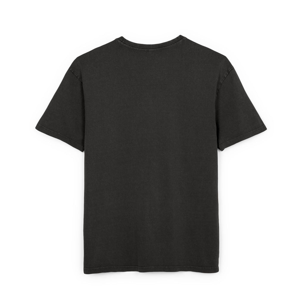 Espada No.6 Vintage Acid-Wash Tee with Small Distressed Crest