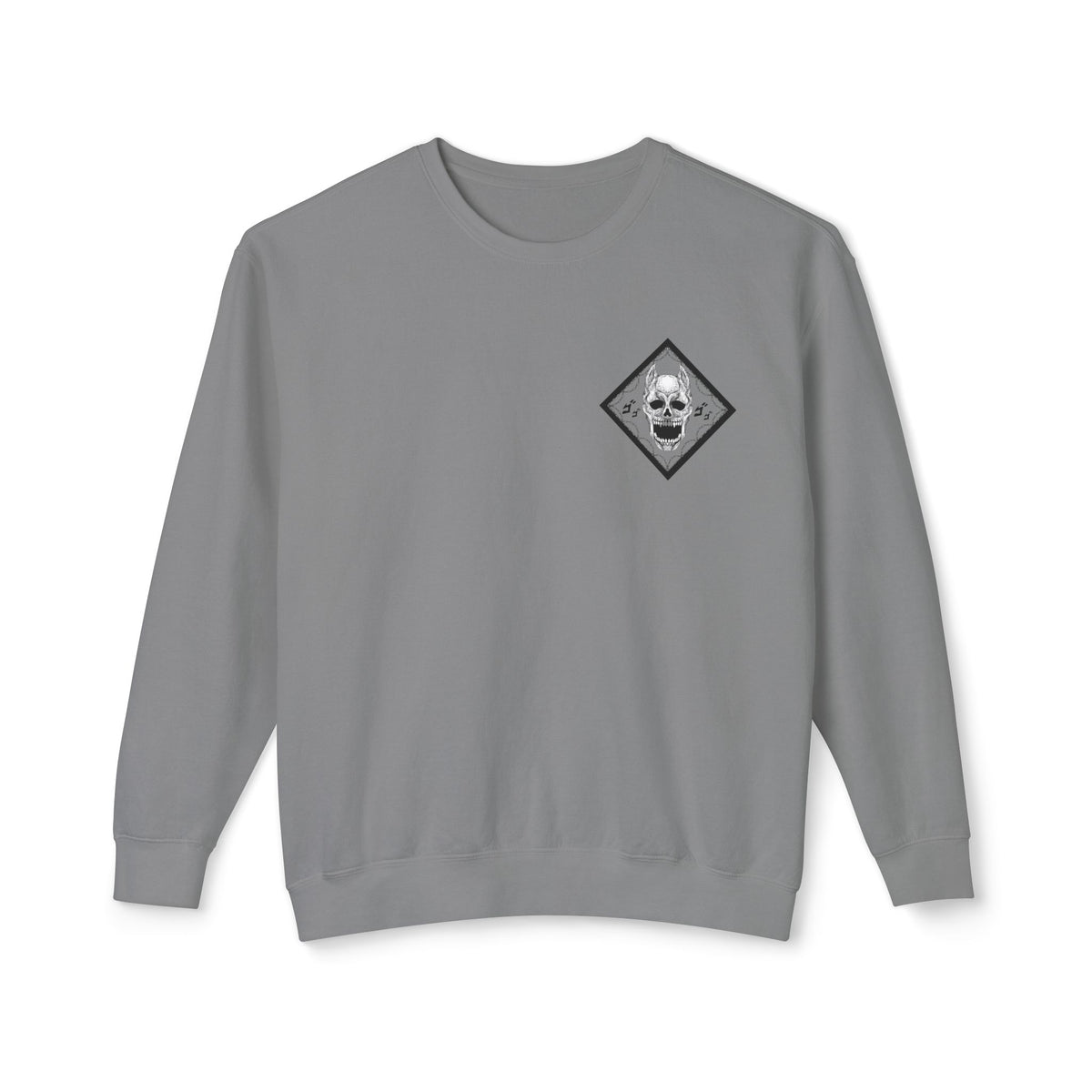 Killer Queen Crewneck Sweatshirt — Minimal Gothic Chest Graphic